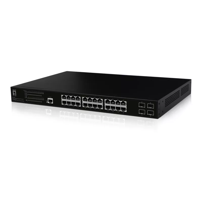 LevelOne GEP-2861 netwerk-switch managed L2 Gigabit Ethernet (10/100/1000) Power over Ethernet (PoE) 1U zwart