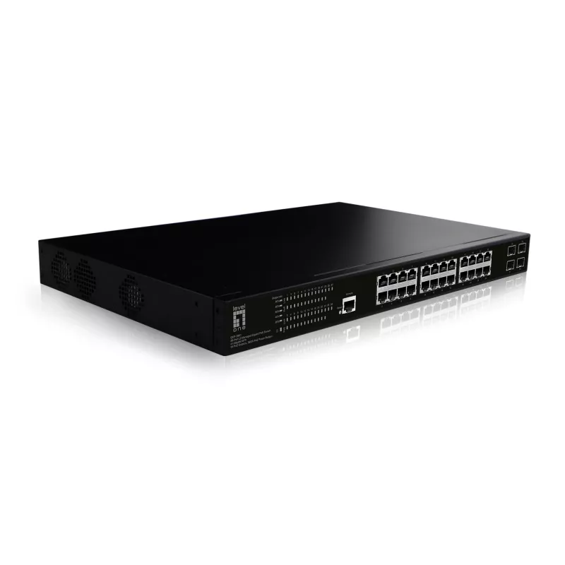 LevelOne GEP-2861 netwerk-switch managed L2 Gigabit Ethernet (10/100/1000) Power over Ethernet (PoE) 1U zwart