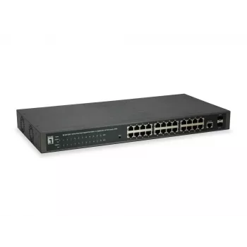 LevelOne GEP-2652 netwerkswitch managed L2 gigabit ethernet (10/100/1000) Power over Ethernet (PoE) grijs