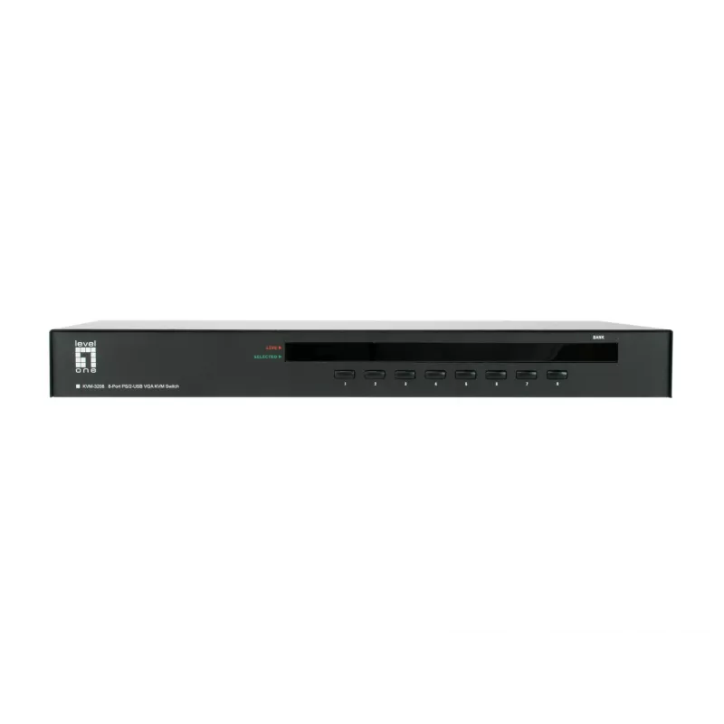 LevelOne 8-poorts PS/2-USB VGA KVM-switch