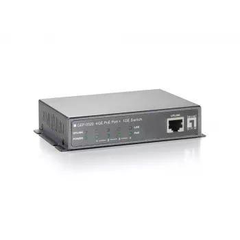 LevelOne 5-poorts gigabit PoE-switch, 61,6 W, 802.3af PoE, 4 PoE-uitgangen, voeding meegeleverd