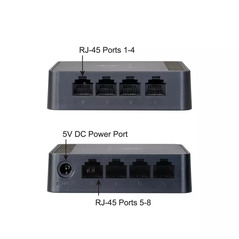 LevelOne FEU-0812 netwerkswitch unmanaged fast ethernet (10/100) zwart