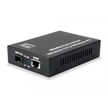 LevelOne GVT-0500 netwerk-mediaconverter 10000 Mbit/s zwart