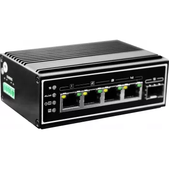 LevelOne IGP-0502 netwerkswitch unmanaged gigabit ethernet (10/100/1000) Power over Ethernet (PoE) zwart
