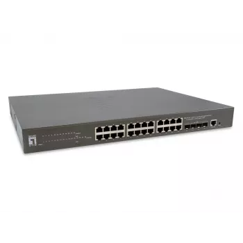 LevelOne GTP-2871 netwerkswitch managed L3 gigabit ethernet (10/100/1000) Power over Ethernet (PoE) grijs