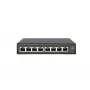 LevelOne Hilbert 8-poorts gigabit PoE smart lite switch, 802.3at/af PoE, 8 PoE-uitgangen, 112,8W PoE-vermogensbudget