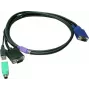 LevelOne ACC-3201 KVM-kabelset VGA (m) naar VGA (m), USB, PS/2, 1,8 m, zwart