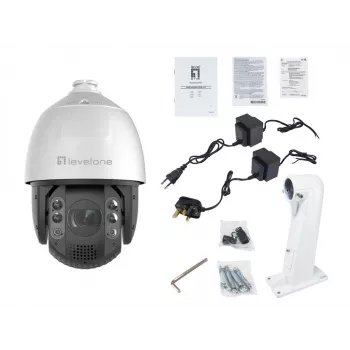 LevelOne FCS-4072 GEMINI PTZ IP-camera, 4 MP, 32x zoom, H.265, IR 200 m, binnen/buiten
