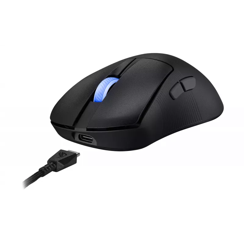 ASUS ROG Keris II Ace Wireless AimPoint zwart muis gaming rechtshandig RF draadloos + Bluetooth + USB Type-A optisch 42000 DPI