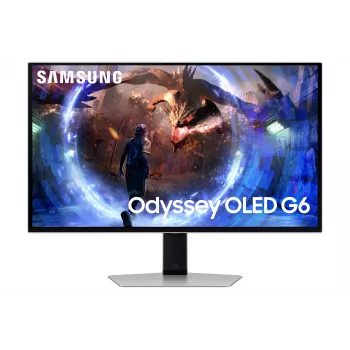 Samsung G60SD computermonitor 68,6 cm (27 inch) 2560 x 1440 pixel Quad HD OLED zilver