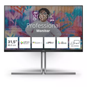 AOC U3 U32U3CV computermonitor 80 cm (31,5 inch) 3840 x 2160 pixel 4K Ultra HD LCD zwart