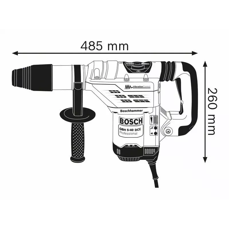 Bosch GBH 5-40 DCE Professional 1150 W 340 tpm SDS Max