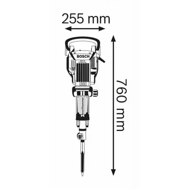 Bosch 0 611 335 100 boorhamer 1750 W