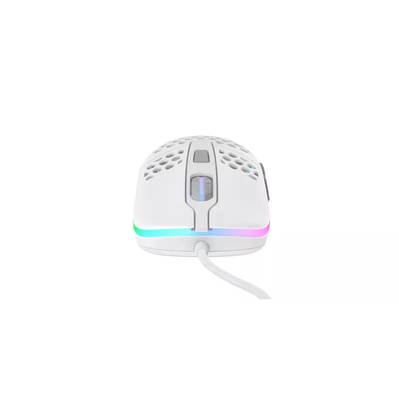 XTRFY M42 ambidextreuze gaming-muis – optische sensor, 16.000 DPI, USB Type-A, wit, RGB