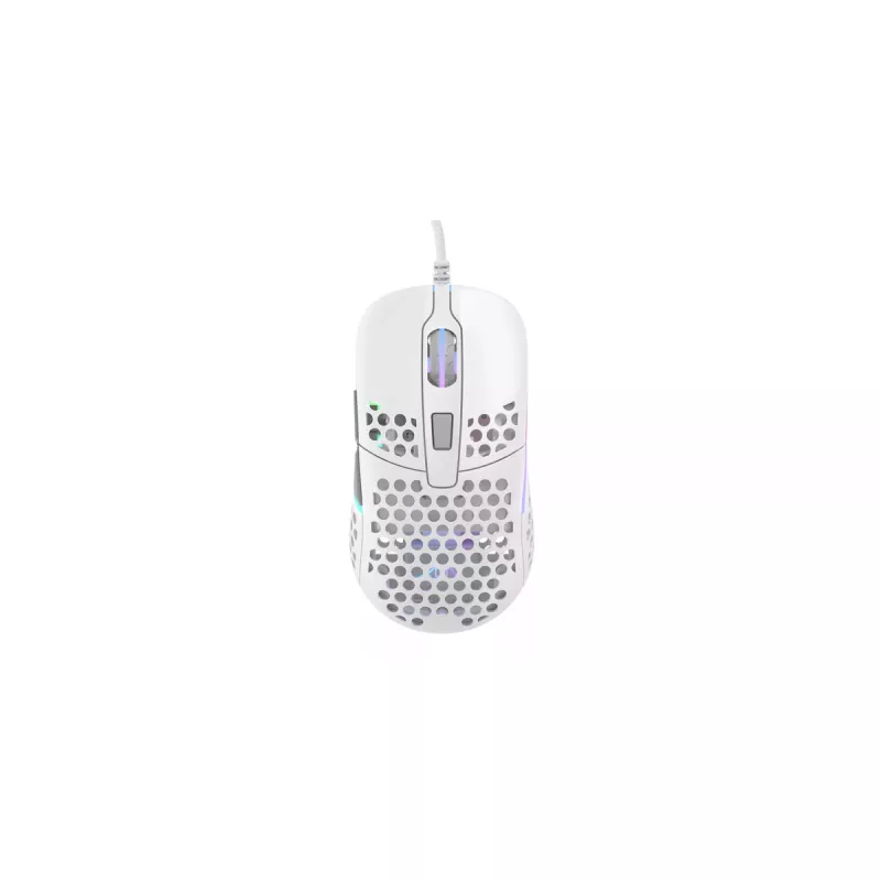 XTRFY M42 ambidextreuze gaming-muis – optische sensor, 16.000 DPI, USB Type-A, wit, RGB