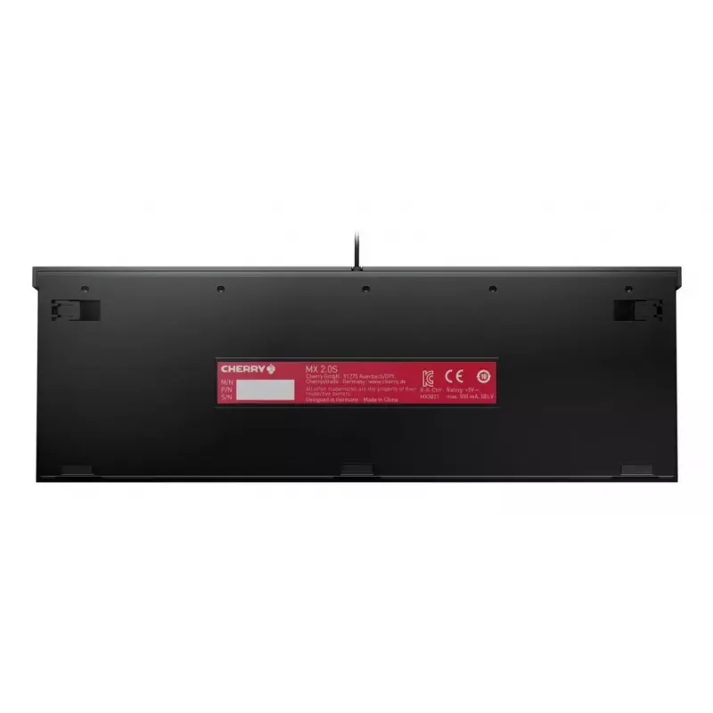 Gaming-toetsenbord CHERRY MX 2.0S USB QWERTZ Duits zwart mechanisch RGB