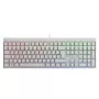 Bedraad mechanisch gaming-toetsenbord Cherry MX 2.0S — full-size (100 %), QWERTZ Duits layout, RGB-achtergrondverlichting, USB, wit