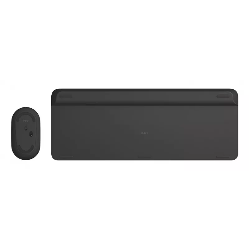 LOGITECH slank draadloos toetsenbord en muis combo Mk470 - Graphite - Azerty Frans