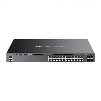 TP-Link Omada 24-poorts Gigabit stackable L3 managed PoE+-switch met 4 10G-slots