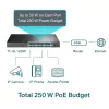TP-Link 24-poorts 10/100Mbps + 2-poorts Gigabit unmanaged PoE+-switch