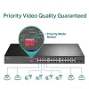 TP-Link 24-poorts 10/100Mbps + 2-poorts Gigabit unmanaged PoE+-switch