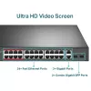 TP-Link 24-poorts 10/100Mbps + 2-poorts Gigabit unmanaged PoE+-switch