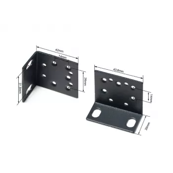 Montageset TP-Link Omada 19-inch-switches rack-montageset zwart metaal