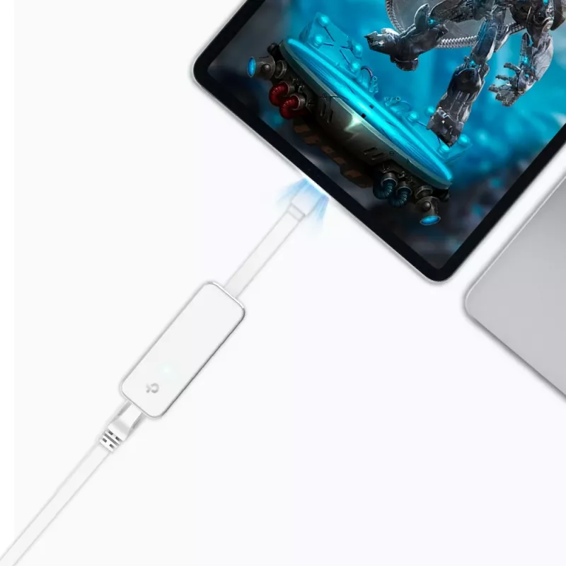 TP-Link UE330C USB-C-hub met 3 USB 3.0-poorten en Gigabit Ethernet, wit
