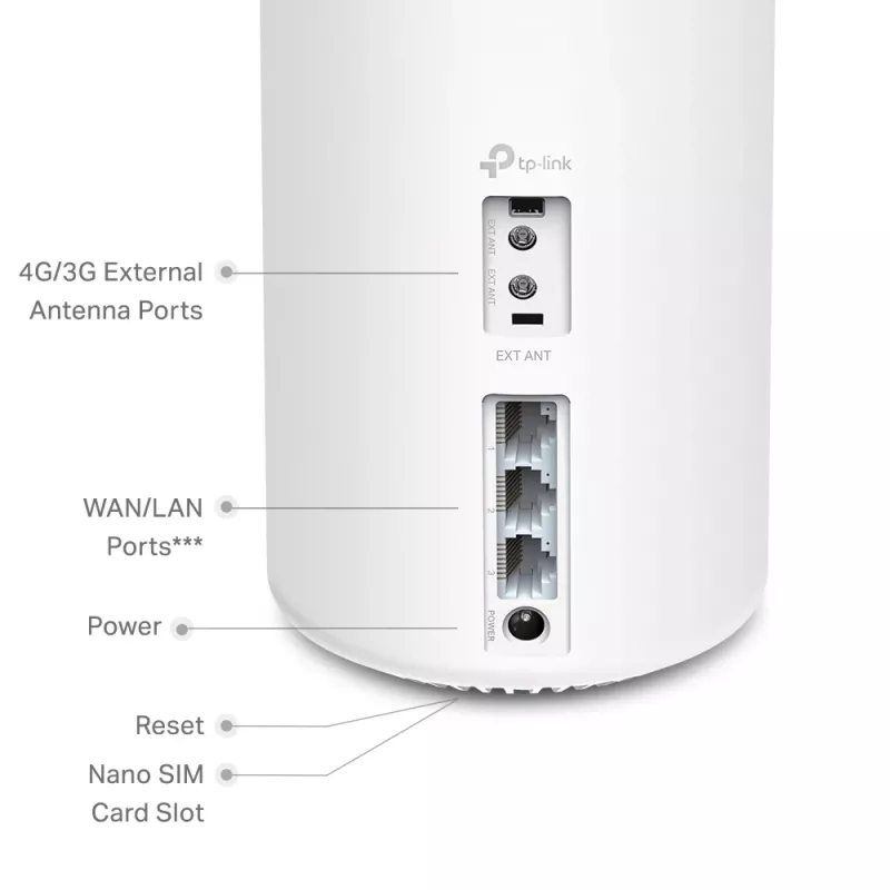 TP-Link 4G+ AX1800 Whole Home Mesh WiFi 6 gateway