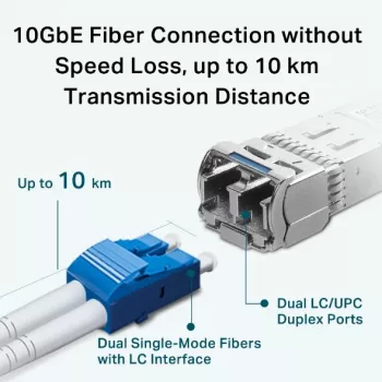 TP-Link SM5110-LR netwerk-transceivermodule glasvezel 10000 Mbit/s SFP+ 1310 nm