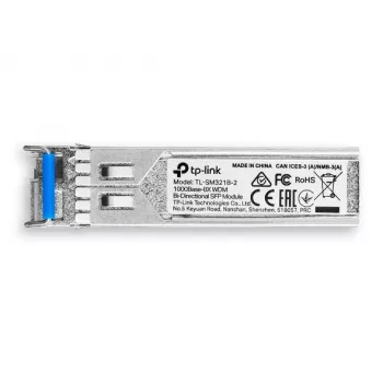 TP-Link Gigabit single-mode WDM bi-directionele SFP-module, glasvezel, 1250 Mbit/s, SFP, LC, 9/125 µm, BX