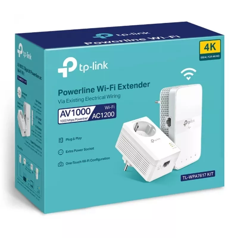 TP-Link TL-WPA7619 KIT 1000 Mbit/s Ethernet LAN Wi-Fi wit 2 stuks