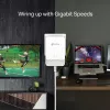 TP-Link G.hn1200 Powerline-kit, 607 Mbit/s, Gigabit Ethernet, 10,100,1000 Mbit/s, HomePlug AV2, 300 m, wit