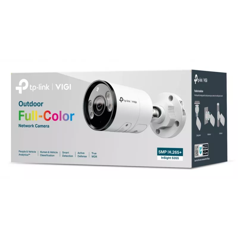 TP-Link INSIGHT S355 bullet IP-bewakingscamera buiten 2880 x 1620 pixel wand