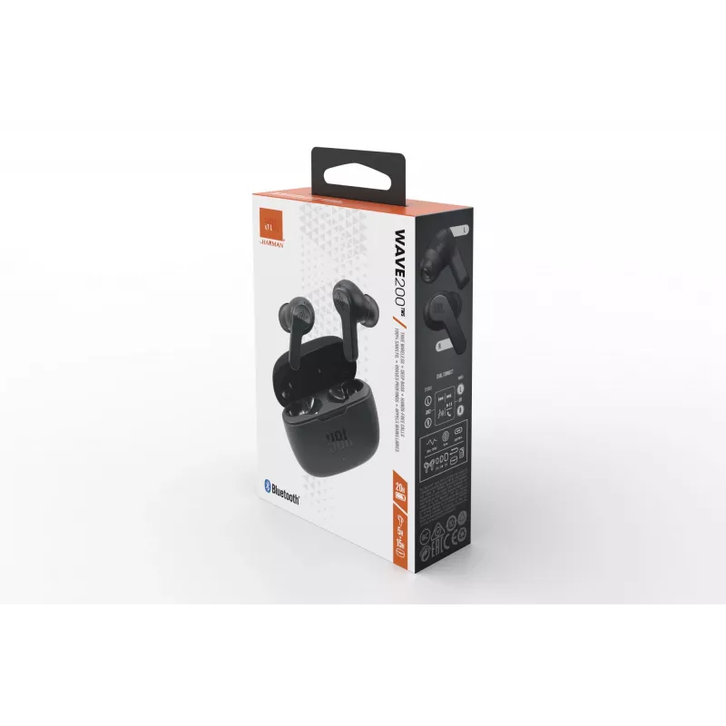 Headset JBL Wave 200 TWS ZWART