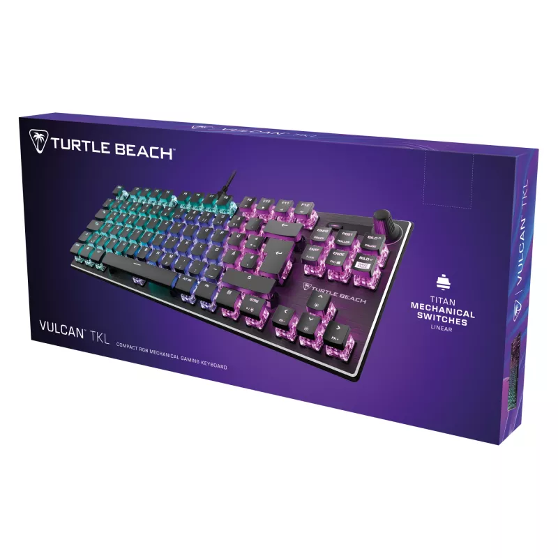 Turtle Beach Vulcan TKL toetsenbord gaming USB QWERTZ Duits zwart