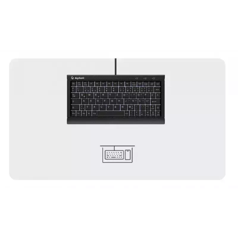 KeySonic KSK-3011ELC (DE) toetsenbord home USB QWERTZ Duits zwart