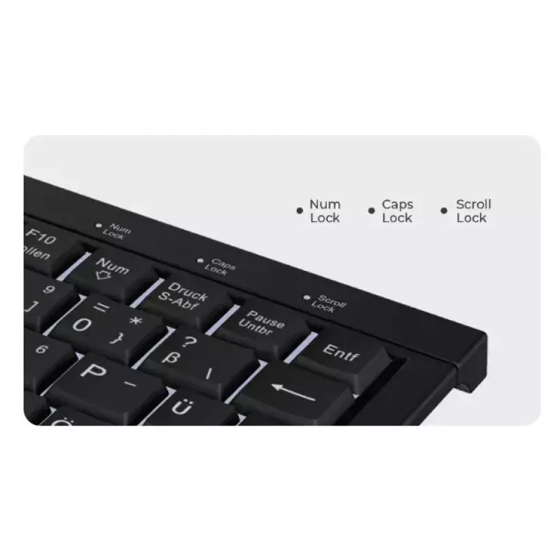KeySonic KSK-3011ELC (DE) toetsenbord home USB QWERTZ Duits zwart