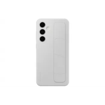 Cover Samsung Galaxy S24 FE monochromatisch grijs met tafelstandaard