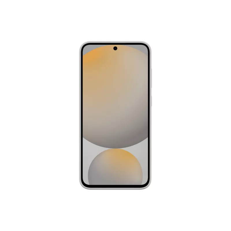 Cover Samsung Galaxy S24 FE monochromatisch grijs met tafelstandaard