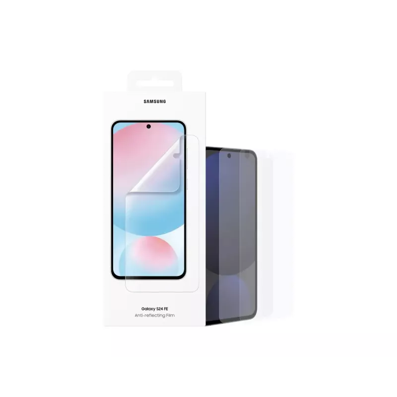Samsung ontspiegelende displayschermfolie voor S24 FE krasvast transparant 2-pack
