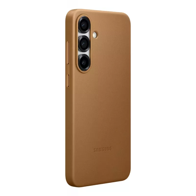 Kunstleer hoes Samsung Galaxy S25+ cover bruin 6,7 inch