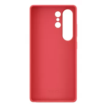 Hoesje Samsung Galaxy S25 Ultra siliconen hoesje rood monochromatisch