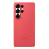 Hoesje Samsung Galaxy S25 Ultra siliconen hoesje rood monochromatisch