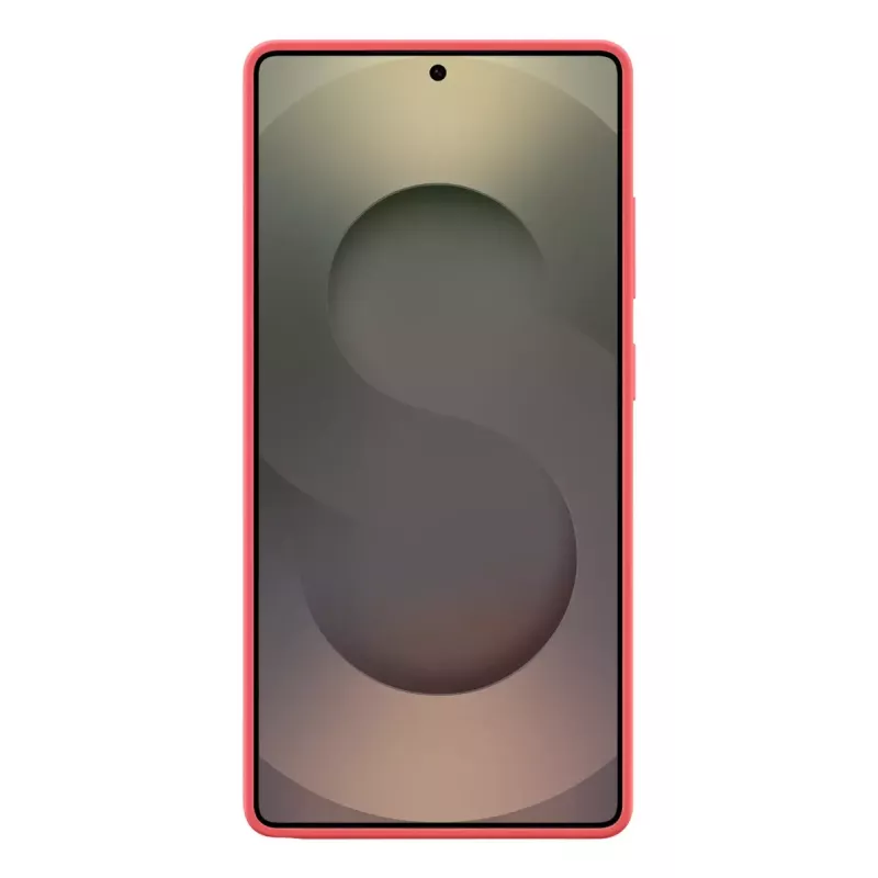 Hoesje Samsung Galaxy S25 Ultra siliconen hoesje rood monochromatisch