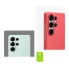 Hoesje Samsung Galaxy S25 Ultra siliconen hoesje rood monochromatisch