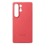 Hoesje Samsung Galaxy S25 Ultra siliconen hoesje rood monochromatisch