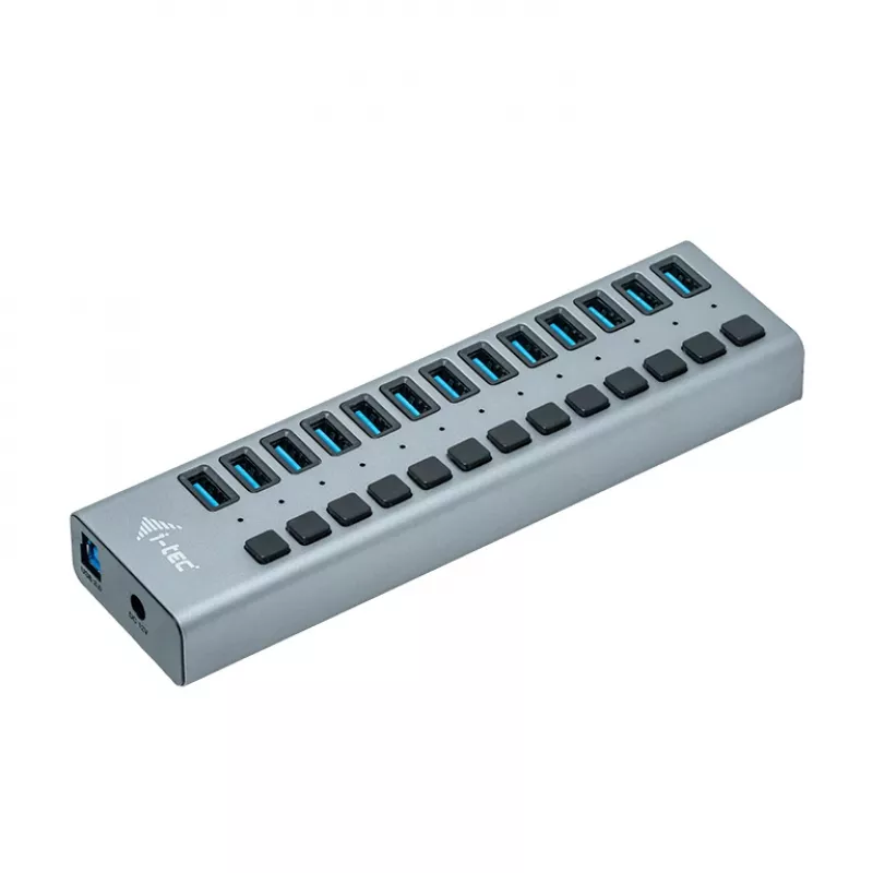 i-tec USB 3.0 oplaad-HUB 13 poorten + netadapter 60 W