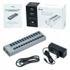 i-tec USB 3.0 oplaad-HUB 13 poorten + netadapter 60 W