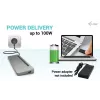 i-tec USB-C metalen ergonomische 3x 4K display dockingstation + Power Delivery 100 W